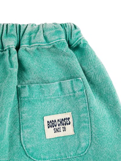 Bobo Choses Babies' Patch-pocket Trousers In Green