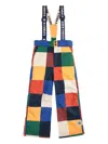 Bobo Choses Patchwork Suspender Trousers In Multi
