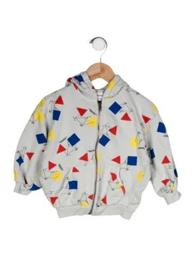 Pre-owned Bobo Choses Babies' Pattern Printed Hoodie In Gray