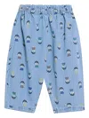 Bobo Choses Patterned Trousers In Blue
