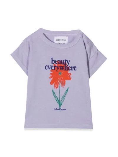 Bobo Choses Petunia Mini Short Sleeve T-shirt For Girls In Multicolour