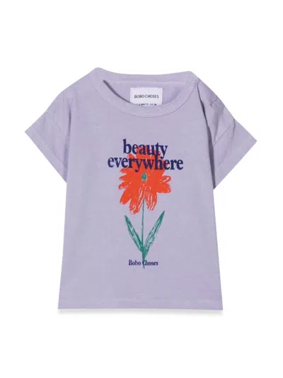 Bobo Choses Babies' Petunia Short Sleeve T-shirt In Multicolour