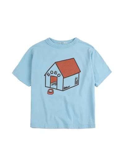 Bobo Choses Pickles Is At Home T-shirt In Blue