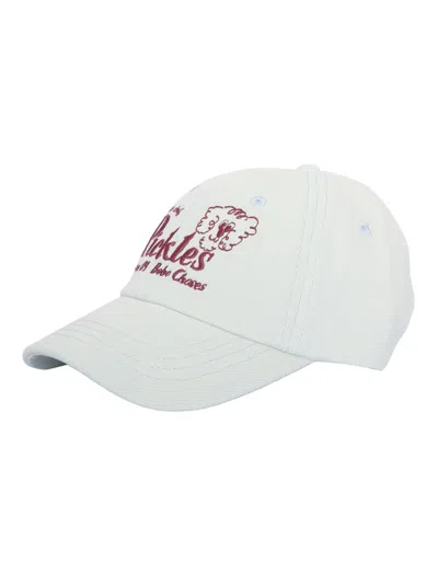 Bobo Choses Kids'  Pickles The Dog Denim Cap In White