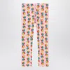 Bobo Choses Pink Leggings With Dice Print In Animal Print