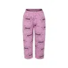 Bobo Choses Pink Trousers For Girl With Writing In Pink