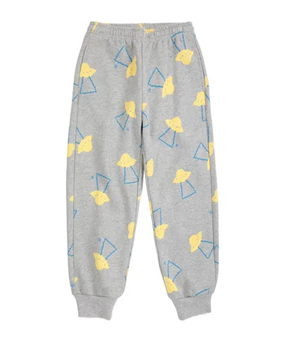 Bobo Choses Kids' Pixel Abduction All Over Jogging Pants In Gray