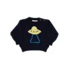 Bobo Choses Pixel Abduction Sweater In Blue