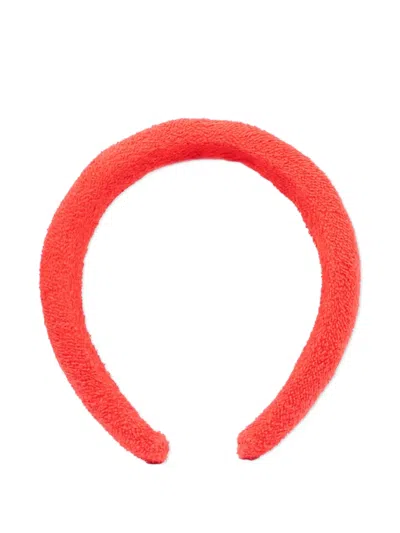 Bobo Choses Pixel Daisies Terry-cloth Headband In Red