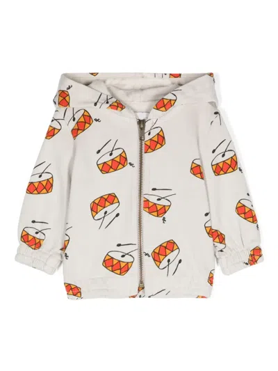 Bobo Choses Babies' Play The Drum Kapuzenjacke In Grau