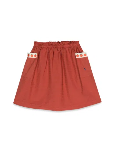 Bobo Choses Pockets Woven Skirt In Red
