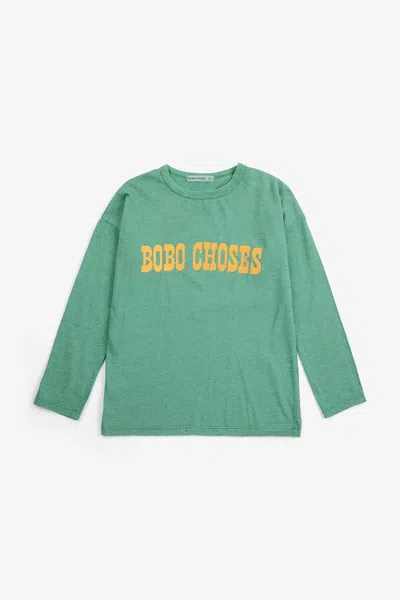 Bobo Choses Pop Graphic T-shirt In Light Green