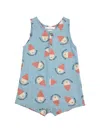Bobo Choses Print Button Romper In Blue