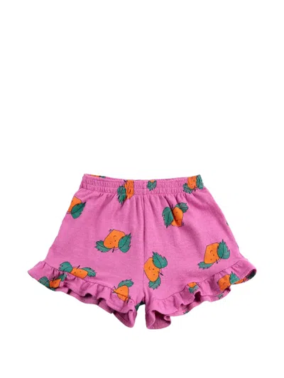 Bobo Choses Kids' Print-detail Ruffled Shorts In Pink