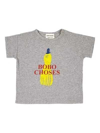 Bobo Choses Babies' Print T-shirt In Gray