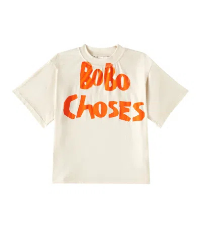 Bobo Choses Kids' Printed Cotton Jersey T-shirt In White