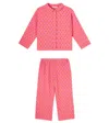 Bobo Choses Printed Cotton Pajamas In Pink
