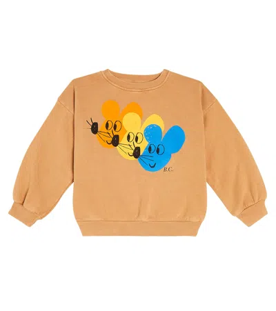 Bobo Choses Kids' Printed Cotton Sweatshirt In Brown
