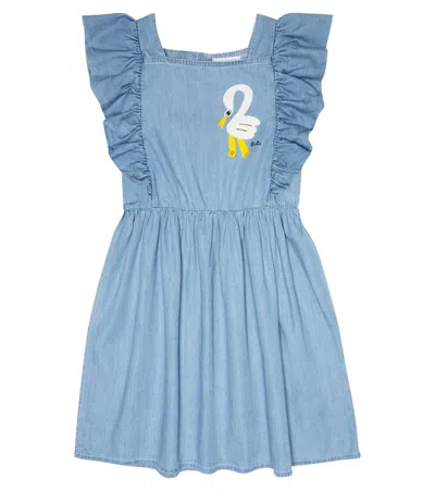 Bobo Choses Kids' Pelican Dress Blue