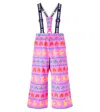 Bobo Choses Printed Ski Salopettes In Pink