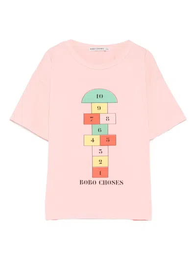 Bobo Choses Kids' Printed T-shirt In Pink