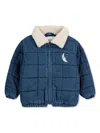 Bobo Choses Quilted Denim Jacket In Blue