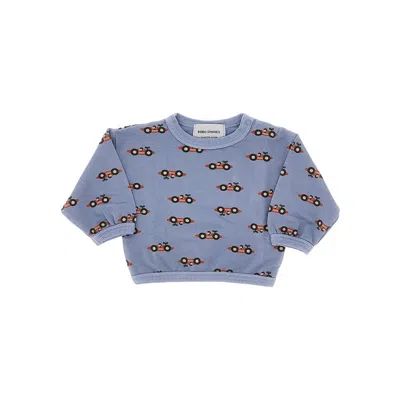 Bobo Choses 'race Car' Crewneck Sweatshirt Kids In Blue