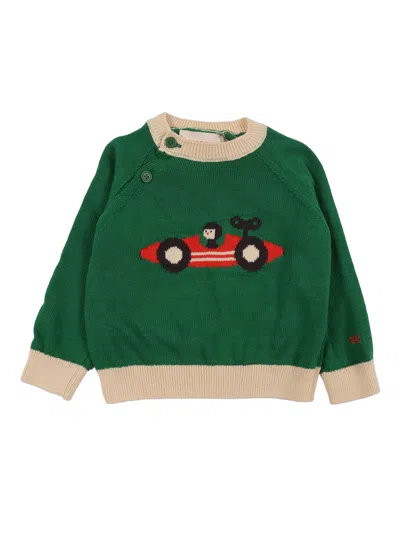 Bobo Choses Babies' Race Car Jumper In Green