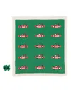 Bobo Choses Racing-car Knitted Blanket In Green