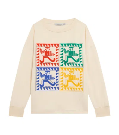 Bobo Choses Kids' Rainbow Mr Pencil Long-sleeve T-shirt In Neutral