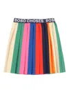 Bobo Choses Rainbow Pleated Skirt In Multi