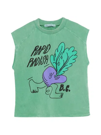 Bobo Choses Kids' Rapid Radish T-shirt In Green