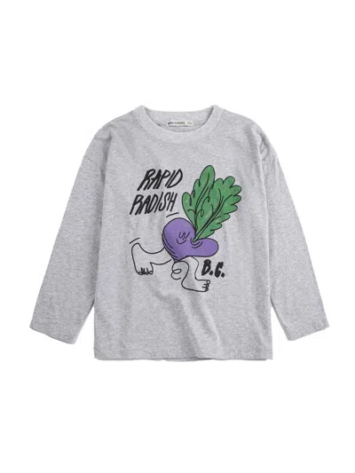 Bobo Choses "rapid Radish" T-shirt In Gray