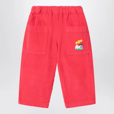 Bobo Choses Kids'  Red Bobo Choo Choo Trousers