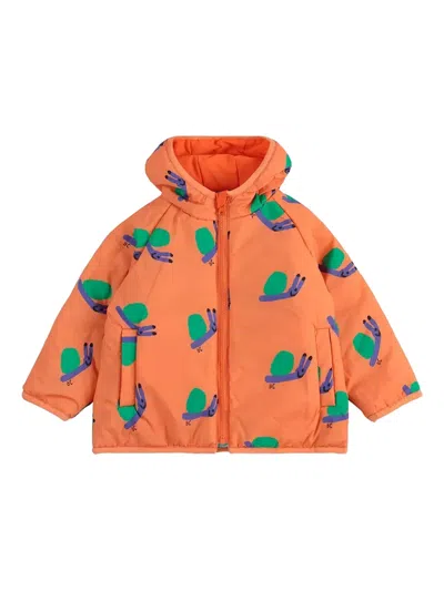 Bobo Choses Kids' Reversible Colourblock Jacket In Orange