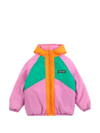 Bobo Choses Kids' Reversible Padded Jacket In Pink