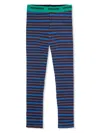 Bobo Choses Ribbed Striped Leggings In Blue