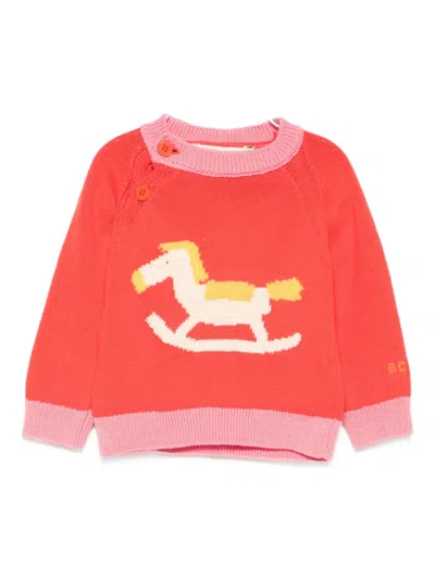 Bobo Choses Babies' Rocking Horse Sweater In Red