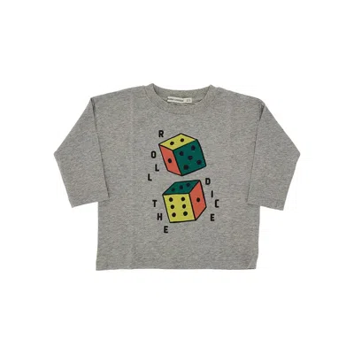 Bobo Choses 'roll The Dice' T-shirt Kids In Gray