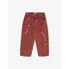 Bobo Choses Logo-print Trousers In Brown