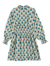 Bobo Choses Ruffled Geometric-print Dress In Multi