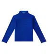 Bobo Choses Logo-print Metallic-thread Stretch-woven Top 4-11 Y In Blue