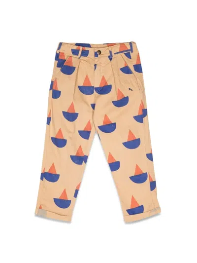 Bobo Choses Sail Boat All Over Chino Pants In Metallic