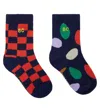 Bobo Choses Set Of 2 Cotton-blend Socks In Multicolor