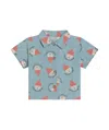 Bobo Choses Light Blue Morning Egg Shirt In Denim In Blue
