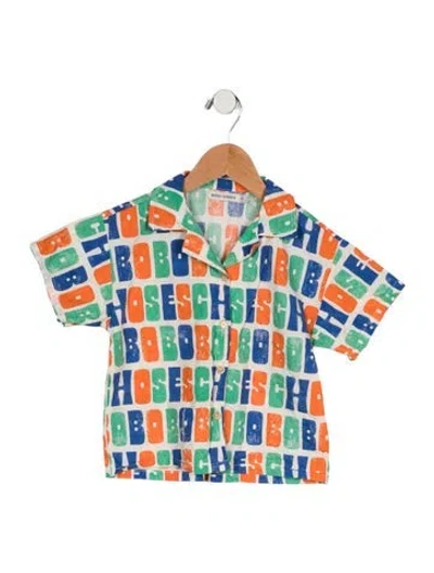 Pre-owned Bobo Choses Babies' Short Sleeve Button Up In White