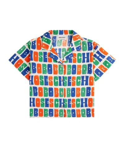 Bobo Choses Short Sleeve Shirt In Blue