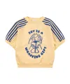 Bobo Choses Short-sleeved Sweatshirt In Yellow