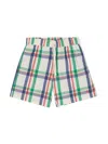Bobo Choses Madras Checked Bermuda Shorts In Multicolour