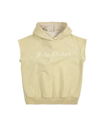 Bobo Choses Sleeveless Sweatshirt With Logo In Neutral